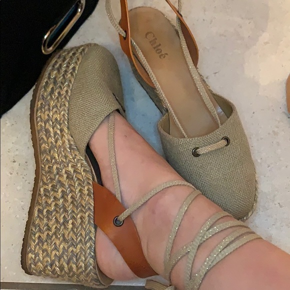 CHLOE lace up espadrilles - Picture 6 of 8